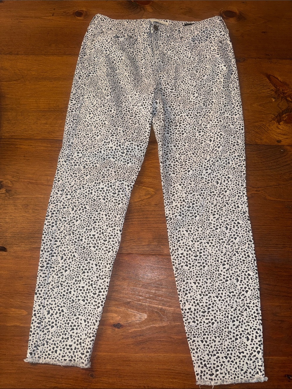Ella Moss Black and White Speckled Stretch Leggings